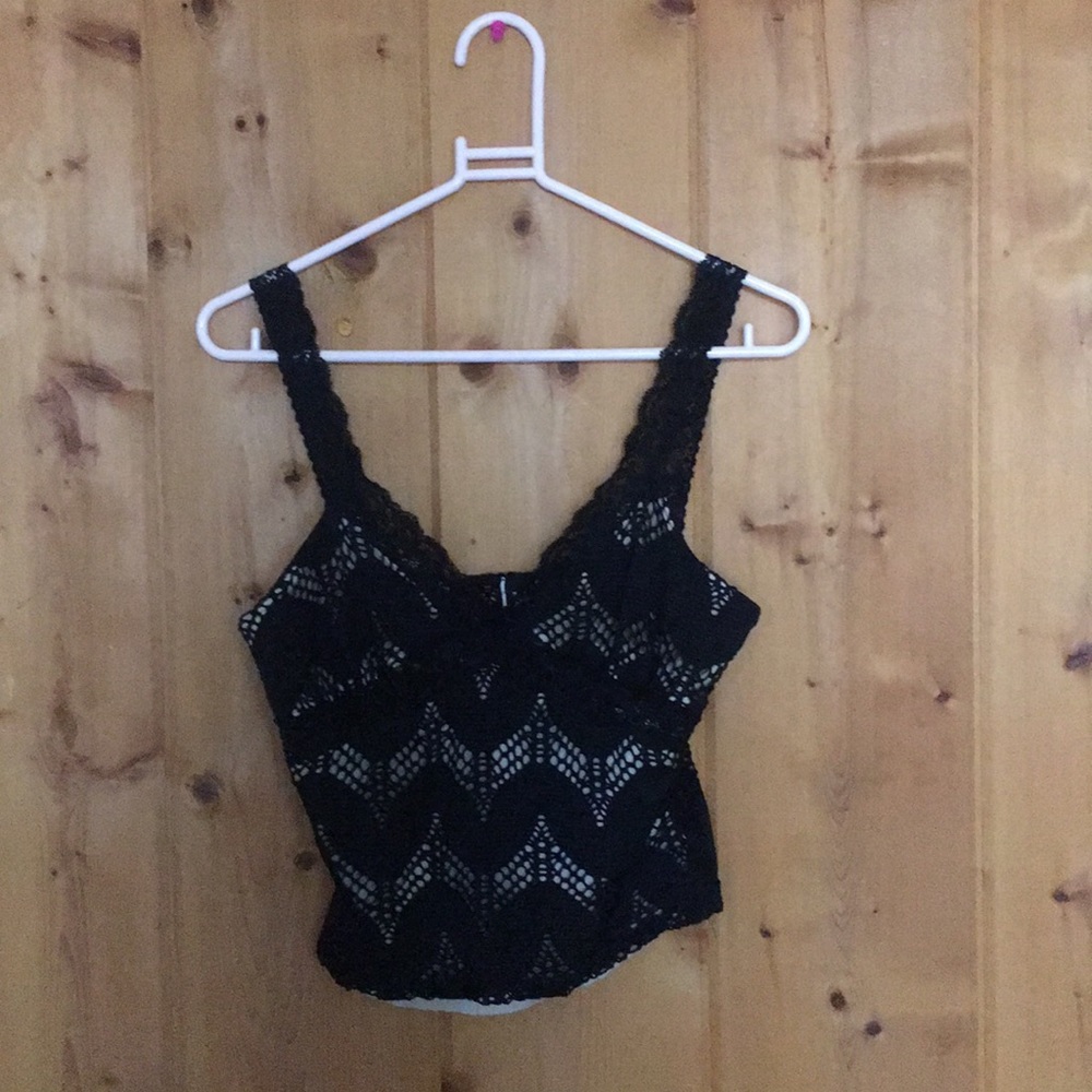 size small lace vintage crop top
